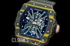 RM012-01-131 RM012 Tourbillon Black/Yellow NTPT/RU Black Skeleton Customized Movt