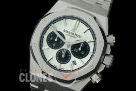 AP26331-102 OMF Royal Oak Chronograph SS/SS White A-7750 Mod 1-1 Thickness 