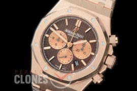 AP26331-114 OMF Royal Oak Chronograph RG/RG Brown A-7750 Mod 1-1 Thickness 