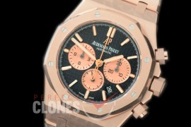 AP26331-112 OMF Royal Oak Chronograph RG/RG Black A-7750 Mod 1-1 Thickness 
