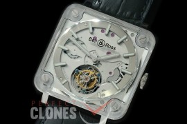 0 0 0 0 BRX2-101 X2 Tourbillon Micro Rotor SS/LE Silver Real Tourbillon 