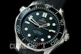 0 OM300M-002R 2018 Basel Seamaster Diver 300M SS/RU Black Asian Clone 8800