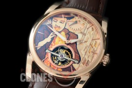 0 0 0 PG-TD-117 Tonda Reserve de Marche Tourbillon RG/LE Solo de Jazz Graphic Cross Bridge Tourbillon H/W