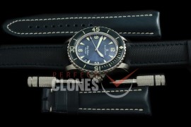 0 BP00008N2 50 Fathoms SS/NY Blue Asian 2824 Mod to Original Calibre Bridges - Free Rubber Strap with Toolkit 