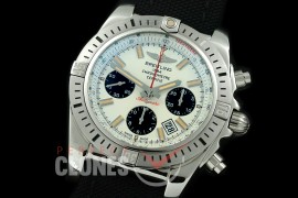 0 BLB01-00056L GF Chronomat B01 Chronograph SS/LE White A-7750