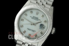 R36DJS-517 126234 SS/SS Fluted/Jubilee 2019 MOP White Diamonds A-2824