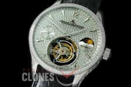 0 JL00911 Master Calender/Day Phase Tourbillon SS/LE Diamond Crested Flying Tourbillon