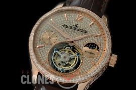 0 JL00912 Master Calender/Day Phase Tourbillon RG/LE Diamond Crested Flying Tourbillon