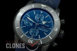 0 0 BLSF-HC46-212N ANF Superocean Heritage "OuterKnown Special Edition" Chronograph PVD/NT Blue A-7750