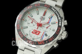 0 0 TGF1-MV33-101A Formula 1 Max Verstappen 33 Special Ed Chronograph SS/SS White OS 10 Qtz