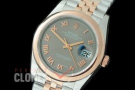 R36DJTR-523S BP Datejust 36 120231 SS/RG Smooth/Jubilee 2019 Dark Rhodium Roman A-2824