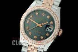 R36DJTR-518Y 126281RBR SS/RG Diamond/Jubilee 2019 MOP Black Diam A-2824