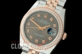 R36DJTR-513Y 126281RBR SS/RG Diamond/Jubilee 2019 Dark Rhodium Grey Diam A-2824