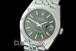 0 0 R41DJS-904J JF/ARF 904L Steel 126334 Jubilee SS/SS Dark Rhodium Sticks Asian 2824/3235 Mod