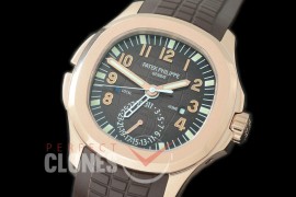 PPAQT-5164-108 GRF Aquanaut Travel Time 5164A RG/RU Brown Asian Custom Calibre 324 S C FUS