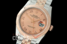 R36DJTR-525F BP Datejust 36 120231 SS/RG Fluted/Jubilee 2019 Rose Gold Roman A-2824
