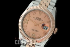 R36DJTR-529F BP Datejust 36 120231 SS/RG Fluted/Jubilee 2019 Rose Gold Roman/Diamond A-2824
