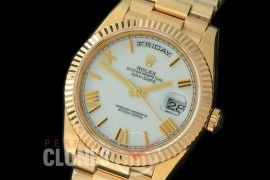 R40DD-18K-101 228238 YG/YG White Roman Swiss 2836
