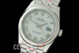 R36DJS-321S GMF 126234 SS/SS Smooth/Jubilee White Roman Asian 2824 904L Steel 