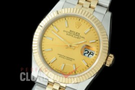 R36DJT-506F BP Datejust 36 126233 SS/YG Fluted/Jubilee 2019 Gold Sticks A-2824