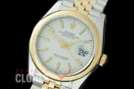 R36DJT-501S BP Datejust 36 126233 SS/YG Smooth/Jubilee 2019 White Sticks A-2824