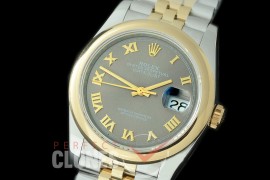 R36DJT-523S BP Datejust 36 126233 SS/YG Smooth/Jubilee 2019 Dark Rhodium Grey Roman A-2824