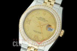 R36DJT-527Y 126283RBR SS/YG Diam/Jubilee 2019 Gold Roman-Diam A-2824