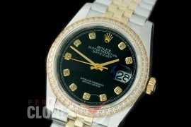R36DJT-512Y 126283RBR SS/YG Diam/Jubilee 2019 Black Diam A-2824