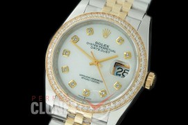 R36DJT-517Y 126283RBR SS/YG Diam/Jubilee 2019 MOP White Diamond A-2824