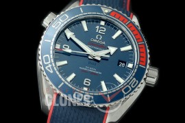 0 OMCPO435-035R XF PyeongChong 2018 Winter Olympics Seamaster Planet Ocean 43.5mm Blue SS/RU VS 8900 Superclone 