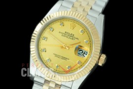 R36DJT-516F BP Datejust 36 126233 SS/YG Fluted/Jubilee 2019 Gold Diam A-2824