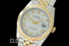 R36DJT-521F BP Datejust 36 126233 SS/YG Fluted/Jubilee 2019 White Roman A-2824