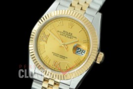 R36DJT-527F BP Datejust 36 126233 SS/YG Fluted/Jubilee 2019 Gold Roman/Diam A-2824