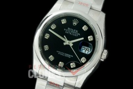R36DJS-382S GMF 126234 SS/SS Smooth/Oyster Black Diam SA 3135 904L Steel 