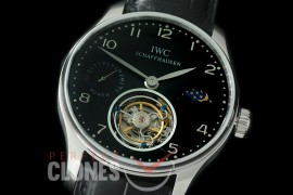 0 IWPTB00034 Portugese Tourbillon Handwind SS/LE Black Asian Flying Man Tourbillon