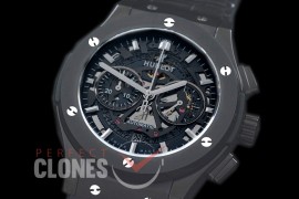 0 HBFSC00217 Classic Fusion Chronograph PVD/LE Black Skeleton A-7750 
