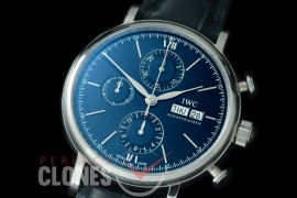 0 0 0 IWPT-105 IW391019 Portofino Chronograph Edition Laureus Sport for Good Foundation SS/LE Blue A-7750 