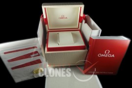 0 0 0 OMBX10005 Original Design Light Beige Design Leather Boxset for Omega Watches