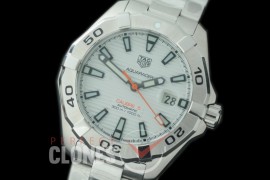 0 0 TGAQ00501 Aquaracer Calibre 5 SS/SS White Asian 2813