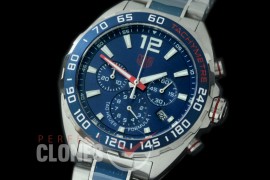 0 0 TGF1-00058C Formula 1 Chronograph SS/CER/SS Blue OS 10 Qtz