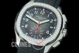 PPAQC-5968-101D Aquanaut Chronograph 5968A SS/Diam/RU Black A-7750 