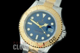 RLYM-18K-007 YM Men Champagne/Steel Blue Swiss 2836