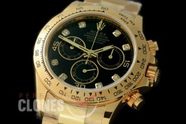 RLDTN-18K-112 116508 18K Full Wrapped Daytona Black Diam A-7750/4130