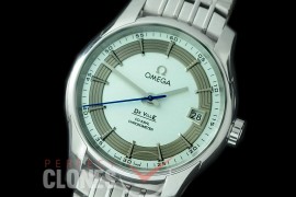 0 0 0 OMDEV-HV-101 XF/VSF Deville Hour Vision Date Automatic SS/LE White VS Cal 8500 Superclone