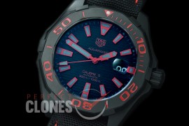 0 0 TGAQ-C5-016 Aquaracer Calibre 5 Automatic DLC/NY Black-Red Asian 2824