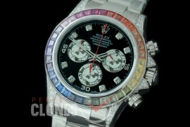 RLDUB00011 Daytona Rainbow 116509 SS/SS Black A7750/4160