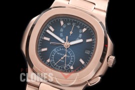 PPNTCC-133 Nautilus Calender Complications RG/RG Blue Sticks Asian Customized Movt 