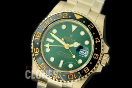 0 0 0 0 0 RLGF00982 BP 50th Anniversary GMT 116718LN YG/YG Green A-2813 CHS 