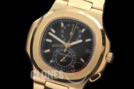 PPNTCC-122 Nautilus Calender Complications YG/YG Dark Grey Sticks Asian Customized Movt 