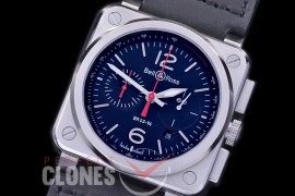 0 0 0 0 BR03-94-106 BR03-94 Chronograph Black Steel SS/LE Black A-7750 Sec at 3